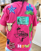 TEXAS Sequined Crewneck T-Shirt