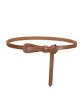 Women's Fashionable Imitation Leather Thin Belt