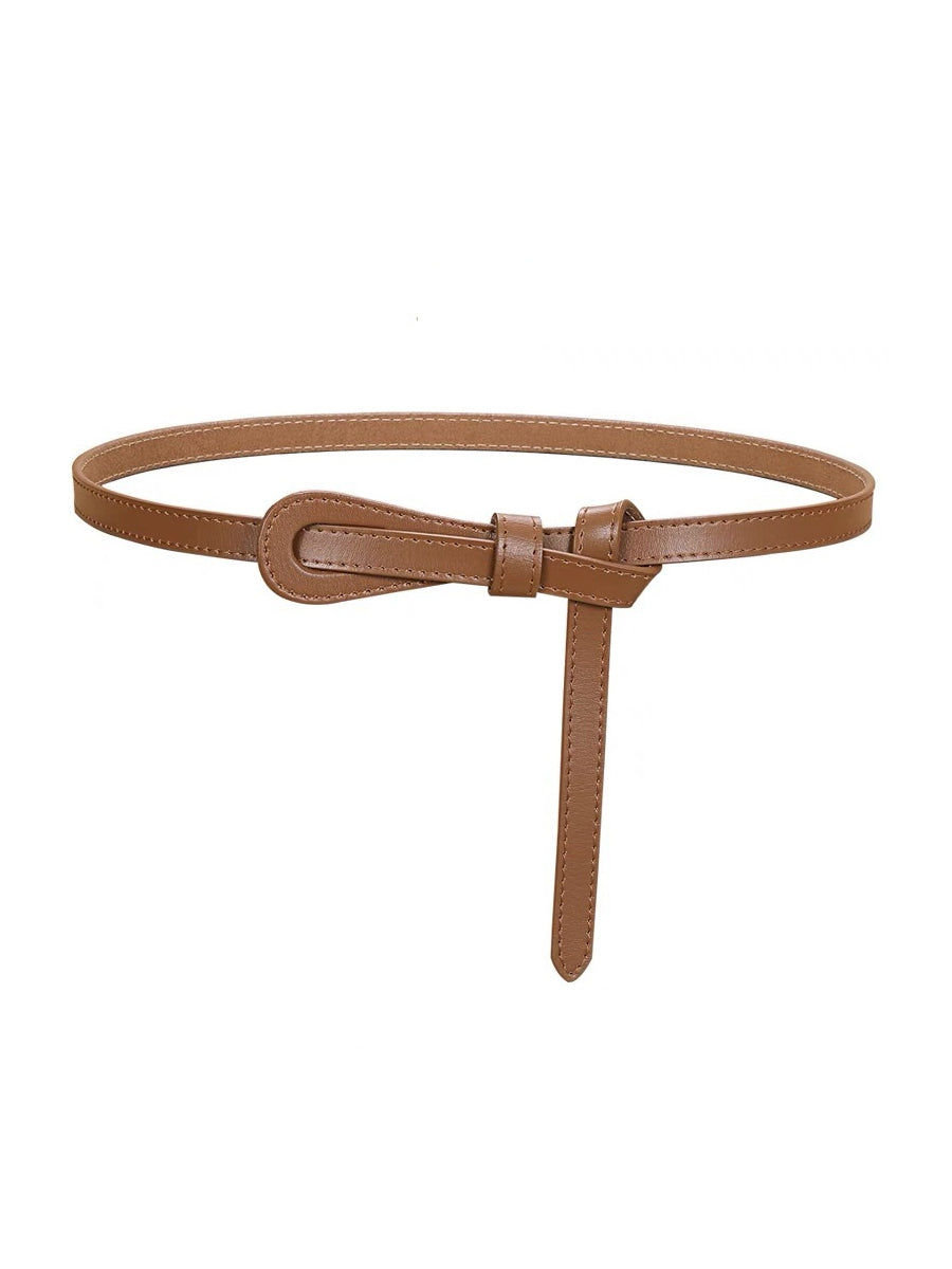 Women's Fashionable Imitation Leather Thin Belt