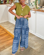 Paisley Print Vintage Pants