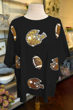 Football Game Sequin Tee
