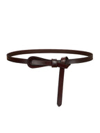 Women's Fashionable Imitation Leather Thin Belt