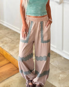 Vintage Lace Detail Boho Pants