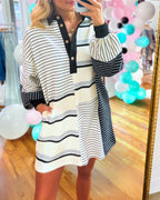 Playfully Mixed Stripe Dress