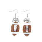 Football Bow Earrings