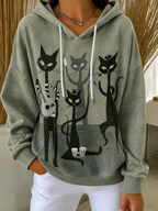 New Arrivals 🔥 Women's Multi-Theme Long Sleeve Casual Hoodie – Daily Spring/Fall Sweatshirt