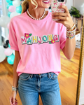 Mahjong Floral Embroidered T-Shirt