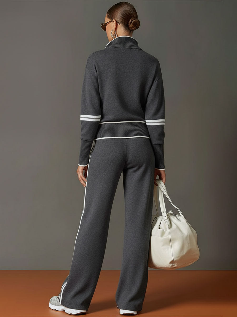 Retro Webbing Wide-Leg Set