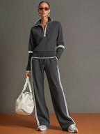 Retro Webbing Wide-Leg Set