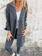 🎄Christmas Sale🔥 Casual Lapel Wool Single Breasted Long Coat- 48% OFF