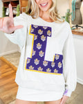 Tiger Sequined L-print Sweatshirt