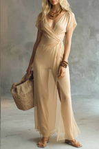 Twist Front Slit Maxi Dress