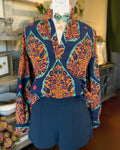 Chic Leaf Satin Top