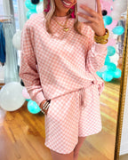 Checkerboard Pullover Set
