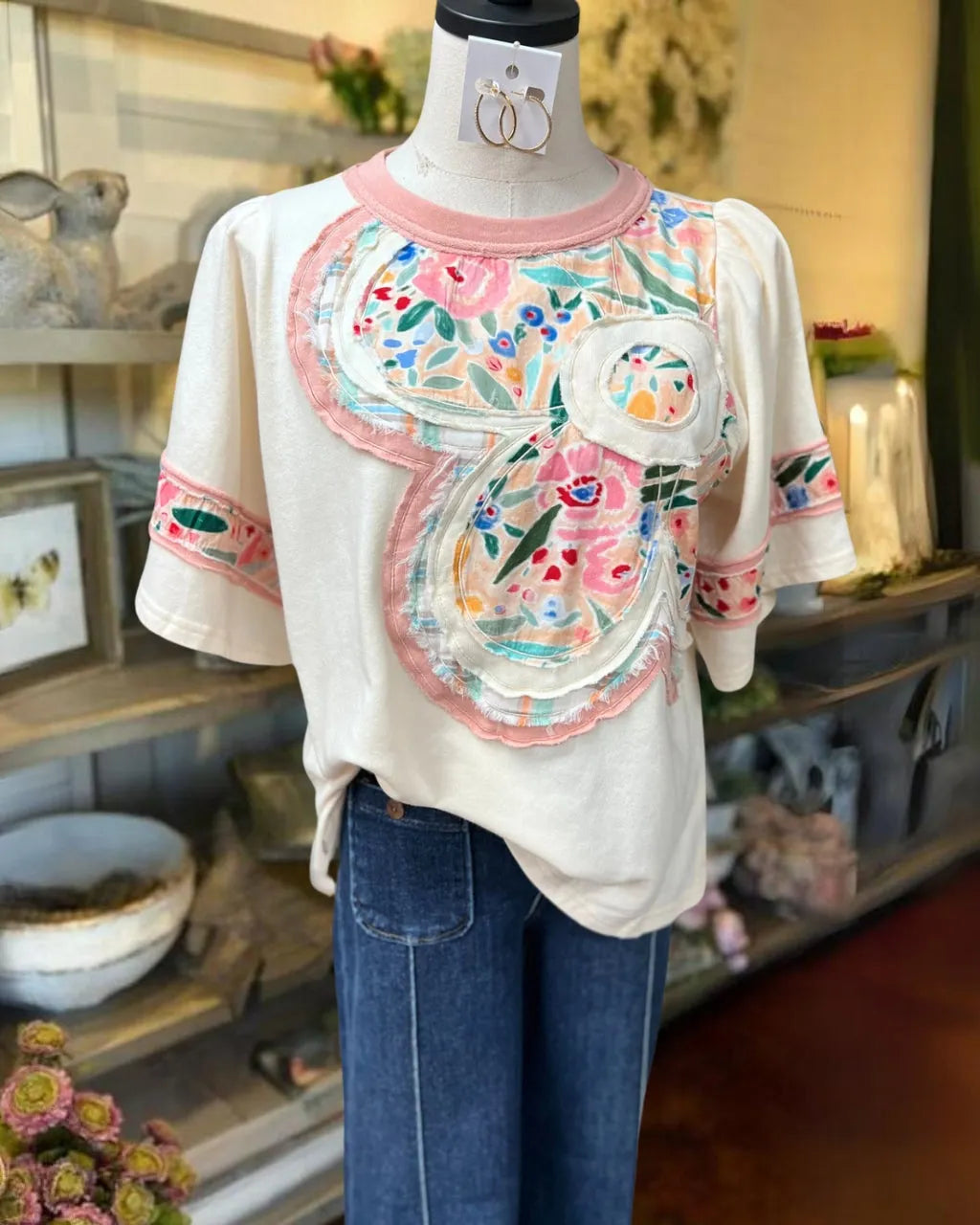Patchwork Floral Tee