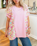 Floral Mosaic Patchwork Top