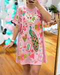 Peacock Mahjong Party Sequin Dress