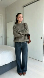 Cozy Sweater Collection for Fall 3 Styles Off Shoulder Cable Knit Mock Neck