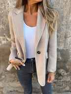 🔥NEW IN- 48% OFF- Women's Cotton Lapel Long Sleeve Casual Jacket