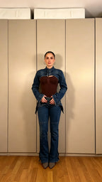 Denim Bolero Jacket + Wide Belt + Flare Jeans Set | 3-Piece Denim Co-ord | Y2K Streetwear