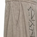 Men Viking Rune Linen Harem Pants