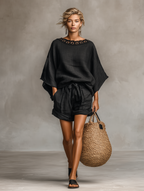 Refined Lace Shorts Set