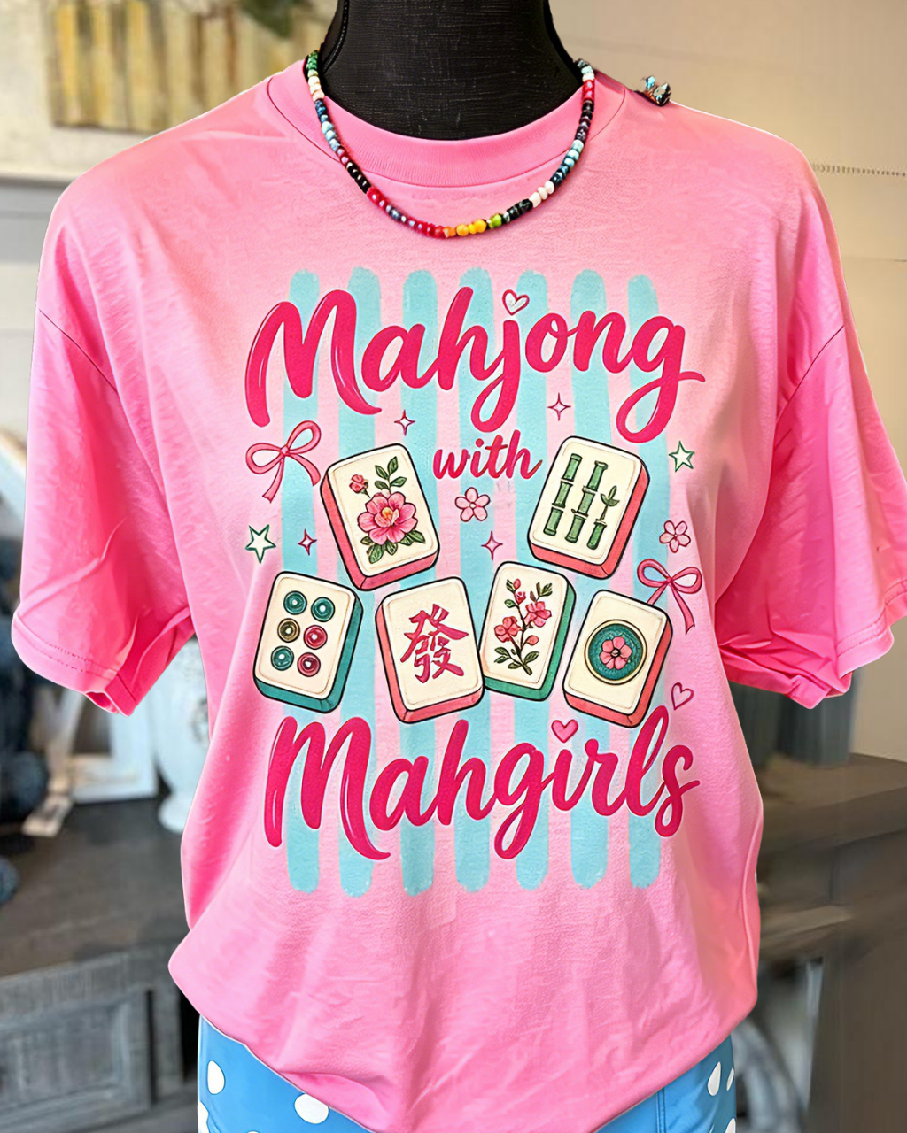 Mahjong With Mah Girls Tee