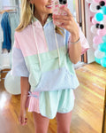 Twisted Ribbed Colorblock Set