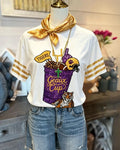 TIGERS Geaux Cup Sequin Tee