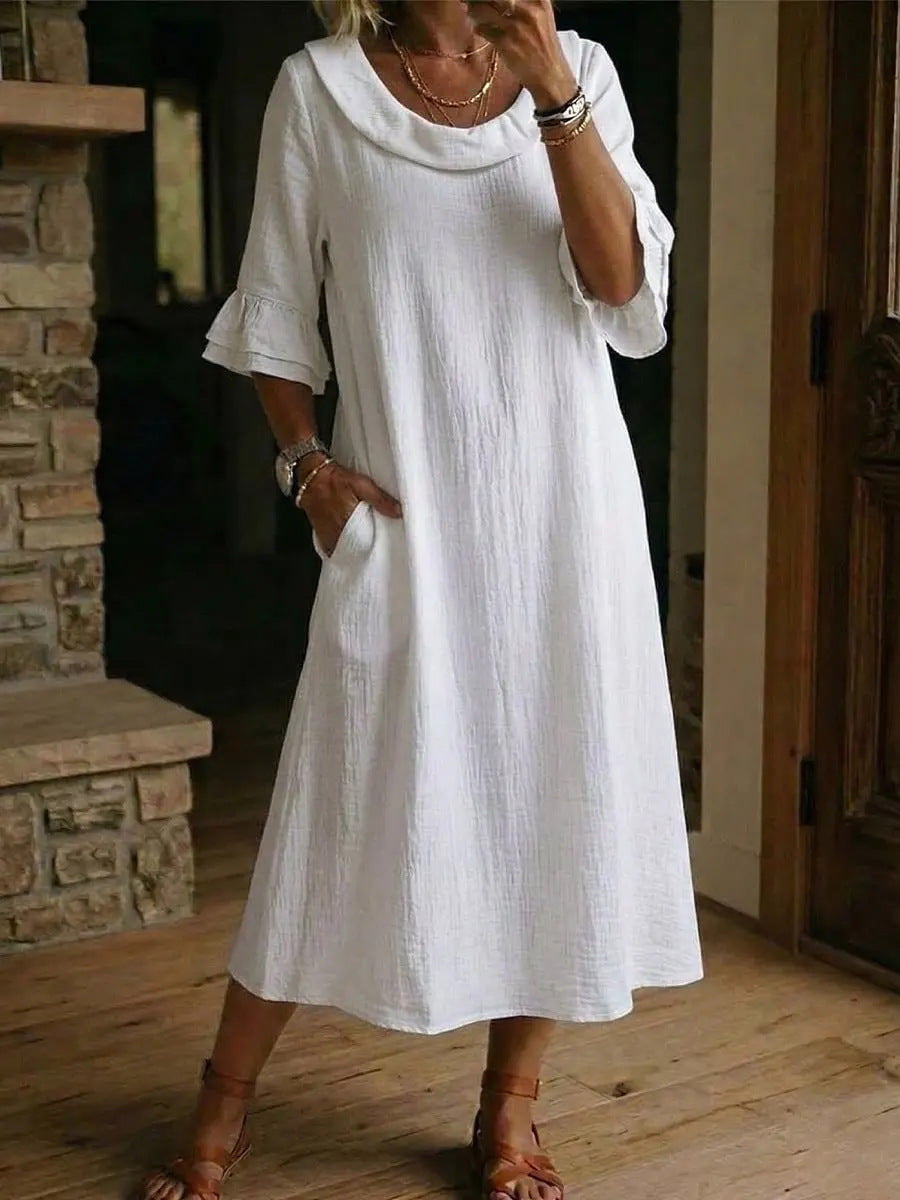 New Arrivals🔥Women's Neck Ruffle Casual Dress