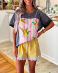 Lace Edge Casual Shorts