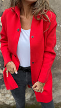 🎄Christmas Sale🔥Women's Hooded Long-sleeved Side Button Design Casual Jacket