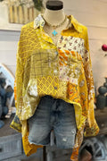 Sunshine Patchwork Floral Shirt
