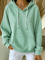 New Arrivals🔥Women Striped Long Sleeve Casual Daily Spring/Fall Hoodie