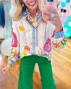 Underwater World Satin Shirt