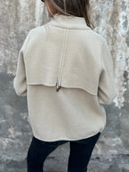🎄Christmas Sale🔥 Casual Zipper Drawstring Jacket