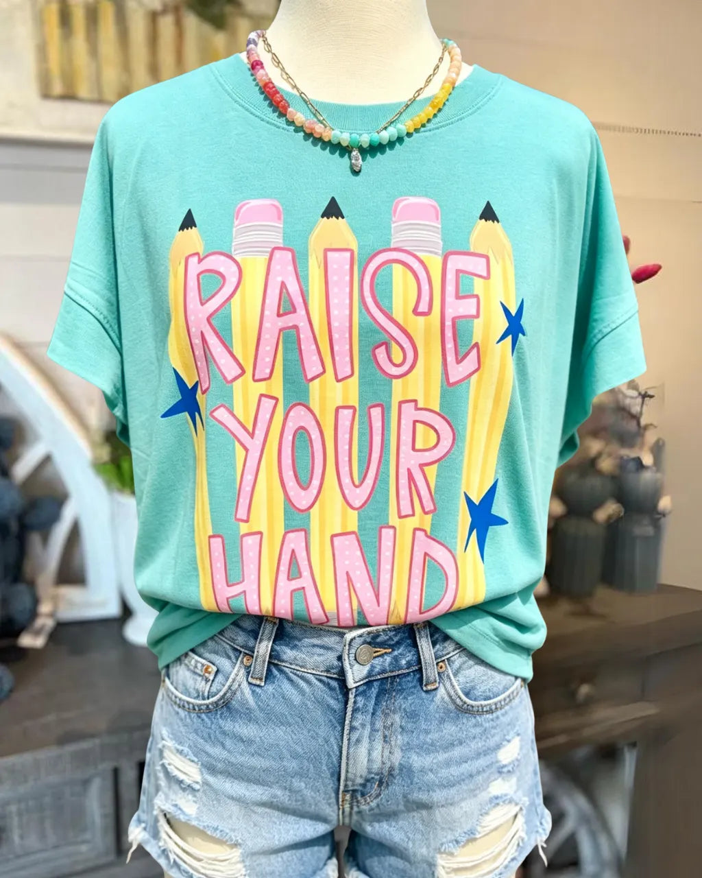 "Raise Your Hand" Pencil Tee