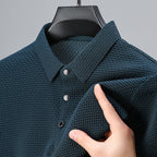 🔥Hot Sale 50% OFF🔥Men's Luxury Quality Ice Silk Plaid Polo Shirt
