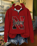 Nebraska Half Zip Sweatshirt