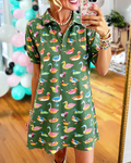 Colorful Mixed Duck Dress