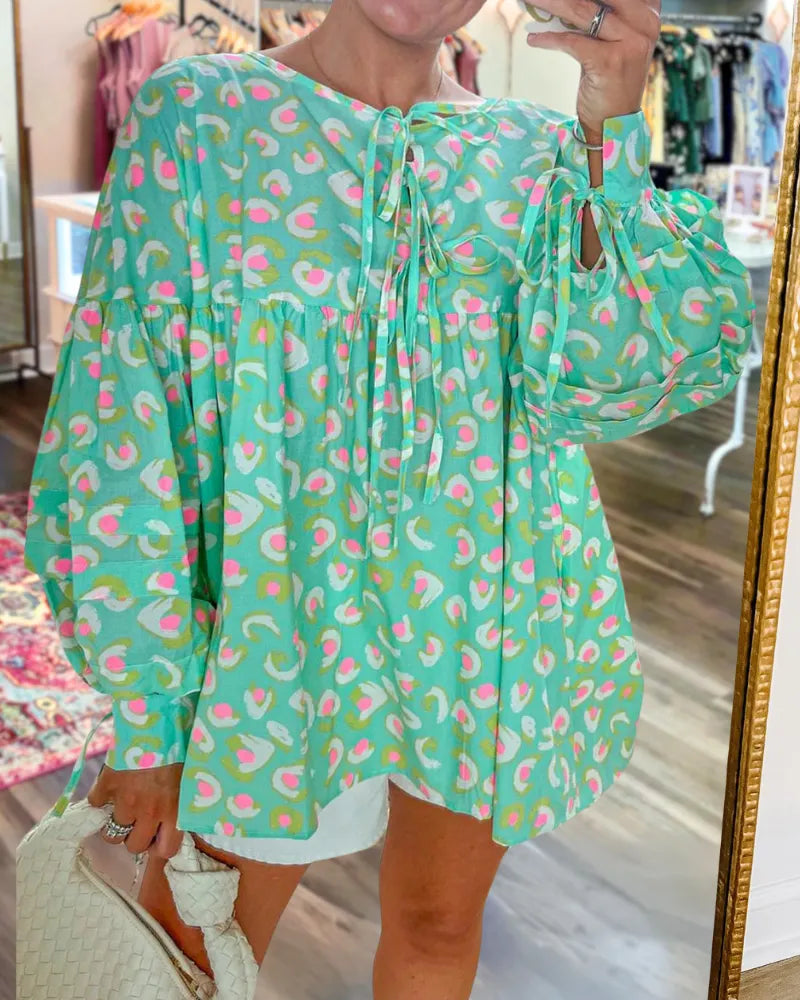 Babydoll Tie Blouse