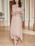 Sequined Elegant Sophisticated Ladies Dress