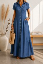 Melisa | Mediterranean Blue Dress