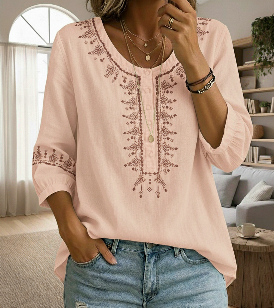 New Arrivals🔥Lightweight Cotton Linen Pullover Blouse Oversized Fit