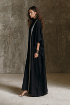 Mock-Neck Batwing Maxi Dress