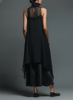 Ethereal Layered Slip Maxi Dress
