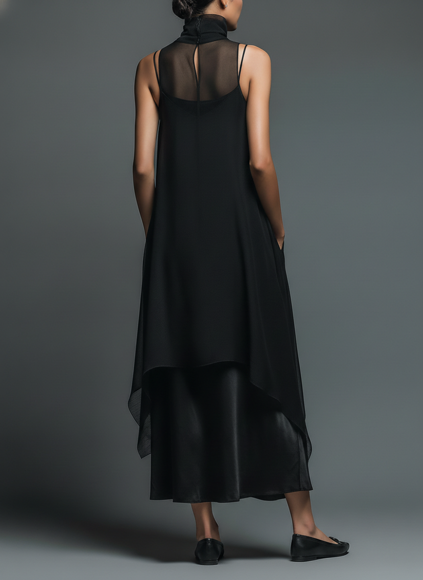Ethereal Layered Slip Maxi Dress