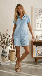 Elena | Short-Sleeve Jumpsuit