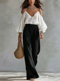 Bohemian Cold Shoulder Pants Set