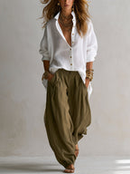 Relaxed Lantern Pants Set